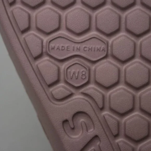 Bombas Ladies 8 Friday Slides Dusty Rose Pink Sandals Slip-on Mules 2-strap Shoe - Picture 11 of 12